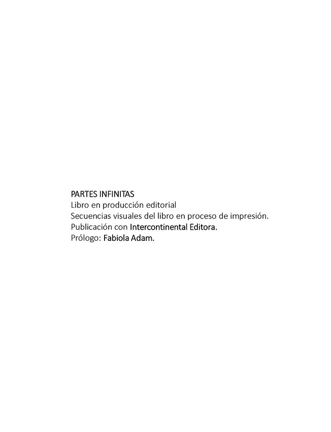 PARTES INFINITAS Libro en producción editorial